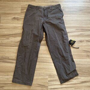 Columbia Mens Pants Grey Gray Khaki 34 zip cargo pocket